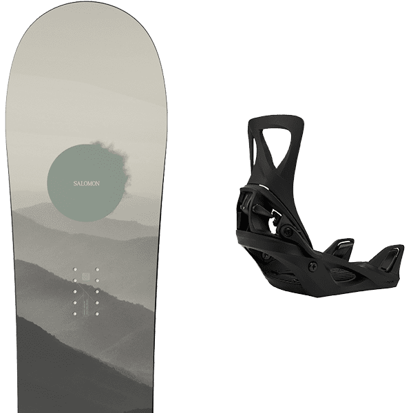 SALOMON BELLEVUE + BURTON STEP ON W BLACK